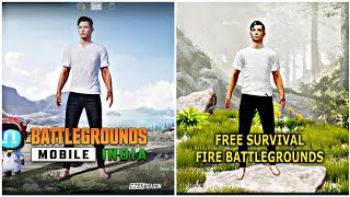 BGMI Vs Free Survival Fire BattleGrounds Game Comparison Part 2 🔥 screenshot 2