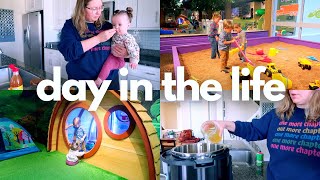 DAY IN THE LIFE as a stay at home mom + wife | children's museum, quick house clean + overwhelmed