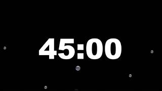 45 Minute Timer with Alarm | Full Screen Minimalist Countdown (HD) – ClockUnit