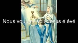 Video thumbnail of "Nous voulons voir Jesus élévé"
