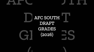 AFC South 2026 Draft Grades | #nfldraft #jaguars #texans #colts #titans #nfl #shorts