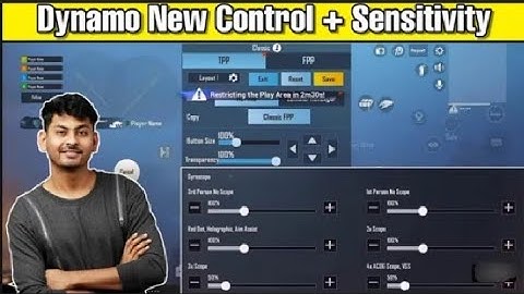DYNAMO GAMING BGMI NEW SENSITIVITY AND CLAW CONTROL SETTING 💥|DYNAMO 2021 SENSITIVITY BGMI