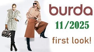 Burda 11 2025 First Look Burda Style 11/2025