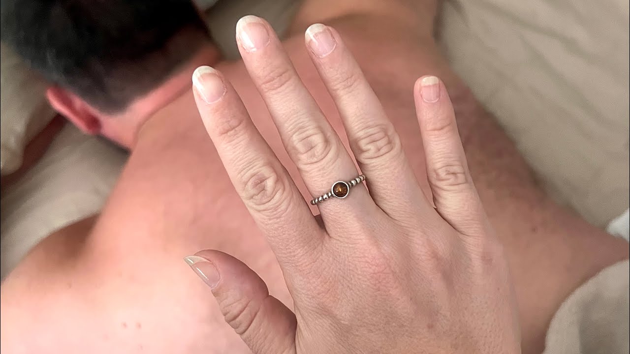 ASMR natural nail back scratch 💅🏻  w/ no talking!