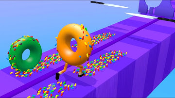 Donut Runner 3D 👸🏻🍩 All Levels Gameplay Android iOS