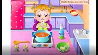 Bebek Hazel Mutfakta Yemek Yapıyor | Baby Hazel in the Kitchen | eğlenceli çocuk oyunları