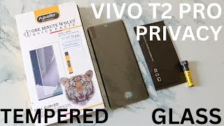 Vivo T2 Pro Privacy Tempered Glass | must buy Vivo T2 Pro Original Tempered Glass