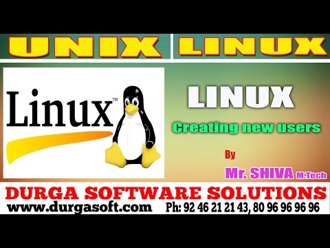 Unix/Linux tutorial || Creating new users by Shiva