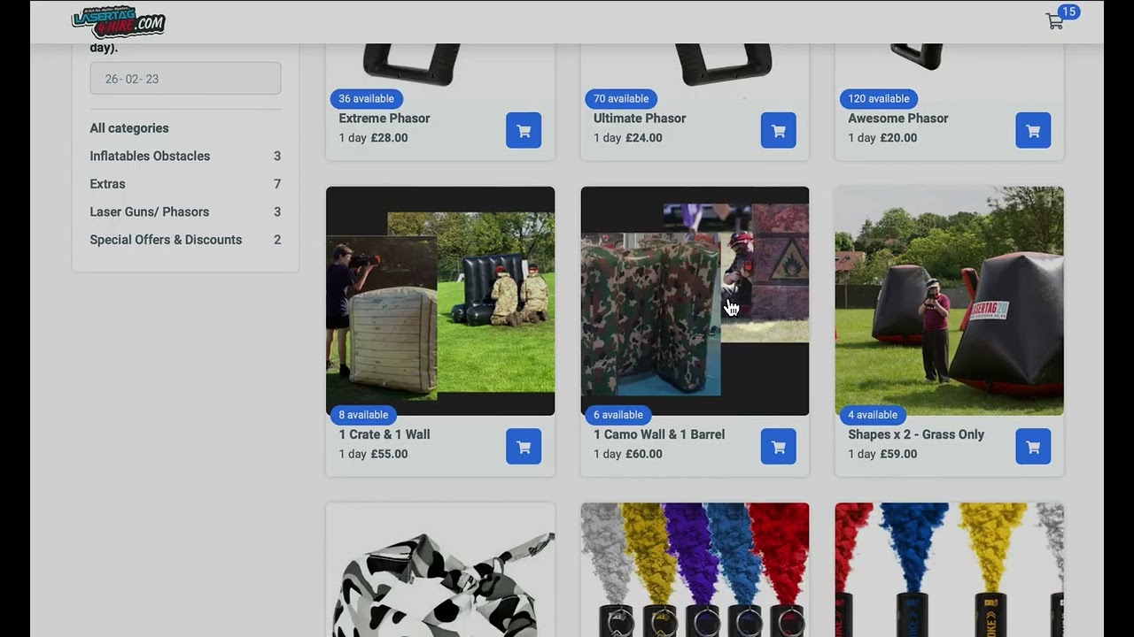 inflatables - Laser Tag 4 Hire