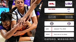 Ole Miss vs No. 7 LSU | SEC | 1.7.24