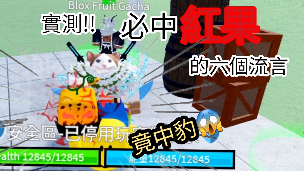 bloxfruits 實測六個必中紅果的流言!!!🔥 竟然中豹果😱😍