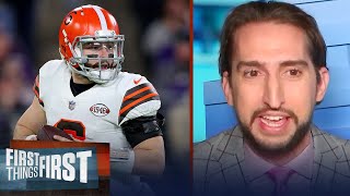 Baker is clearly injured, sitting him shouldn't be controversial — Nick | NFL | FIRST THINGS FIRST