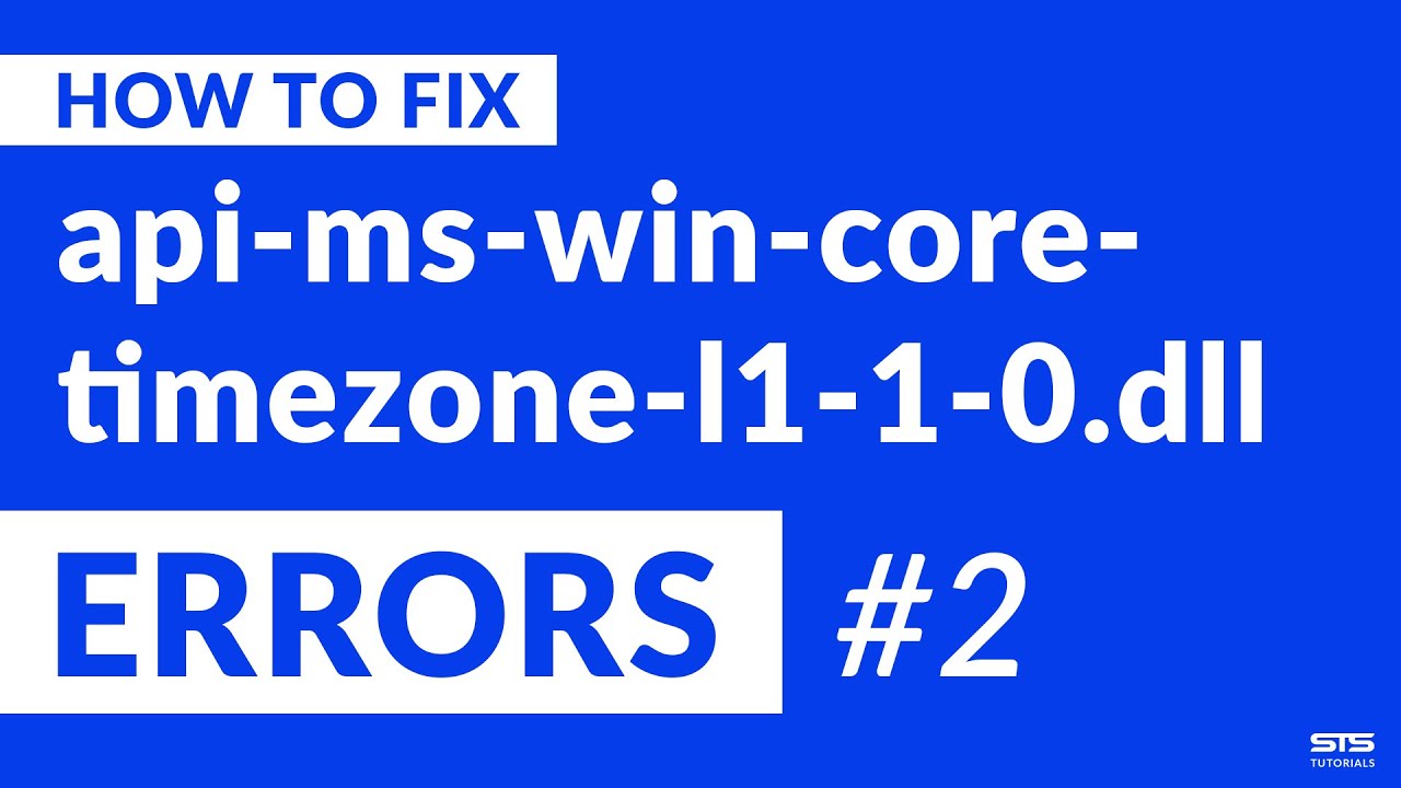 Api Ms Win Core Timezone L1 1 0 Dll Missing Error On Windows Fix 2 Youtube