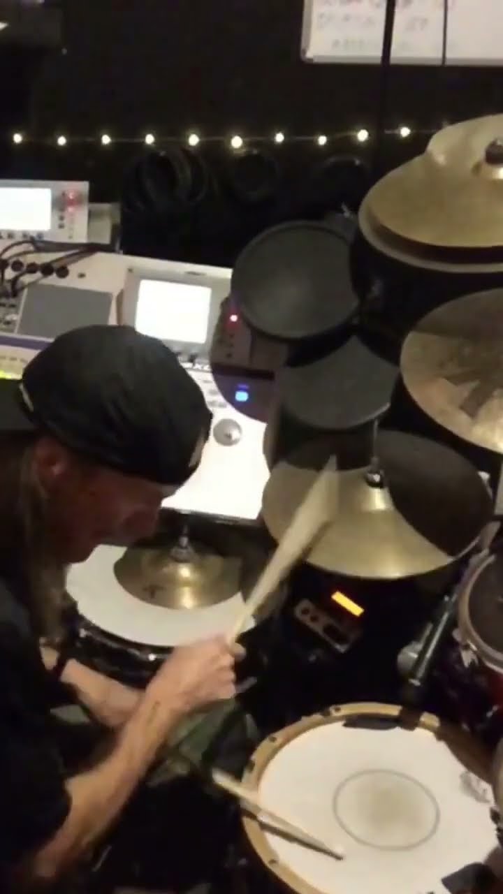 Session drummer available - Brian Foster playing drums, February 11, 2023