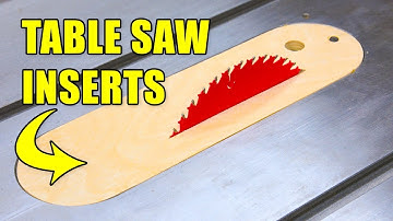 Making Table Saw Inserts / Throat Plates (Dado & Zero Clearance Inserts)