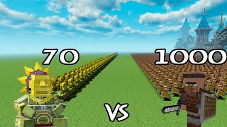 70 Barako Sun Chief Vs 1000 Guard Villagers |Minecraft|