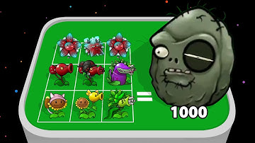PVZ Fusion MOD (Game 01) Merge Plants vs. Zombies Evolution Gameplay, Android Games Merge Battles