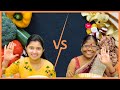 Eating competition with daughterinlaw  rice sabji tarkari and chicken  khachchikhaabo7280