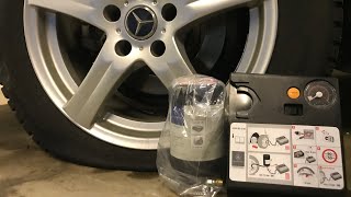Mercedes B Class Smart Spair Emergency Tyre Repair Compressor Kit 15 Min Repair 