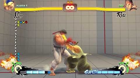 Yun EX Kara Command Grab Demonstration