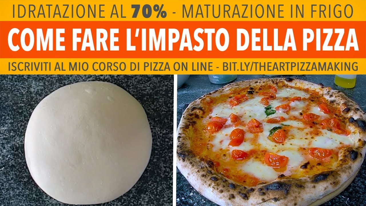 Come Fare L'Impasto Pizza Napoletana - 70% Alta Idratazione In Frigo.  Spettacolare! Ricetta di Gigio 