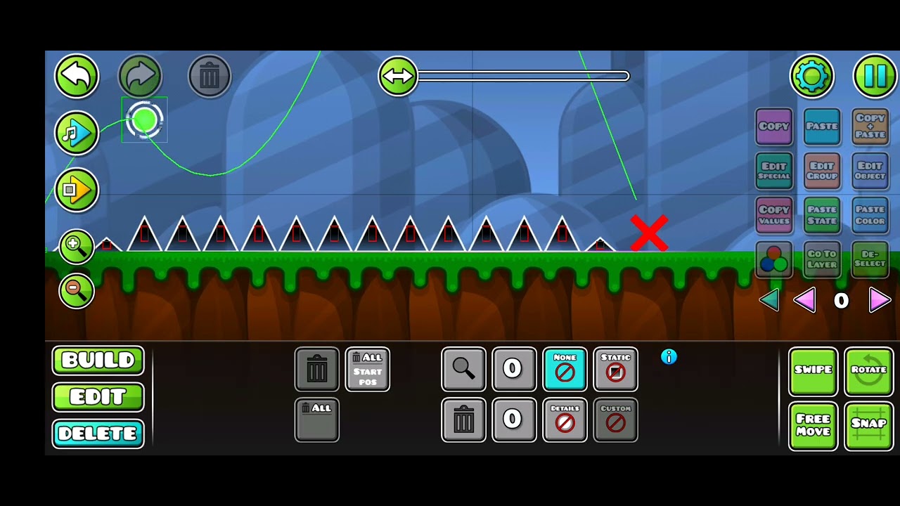 This is day 1 of making a level Until I'm a Pro at GD