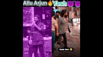 Allu Arjun 🔥🔥 Vs Yash 😈👿 #shorts #video #please #guys #subscribe #and #like 🙏🥺