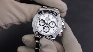 Rolex Ceramic Daytona 116500LN White Dial Unboxing + Macro closeups