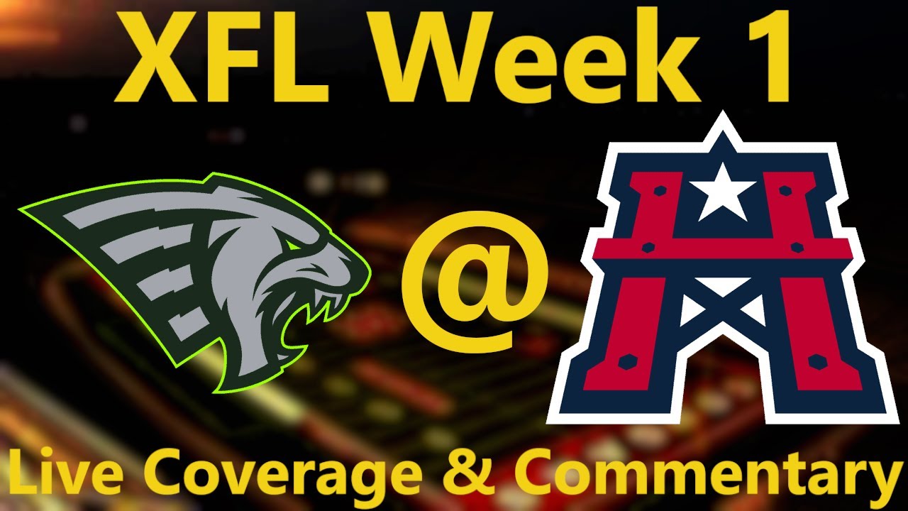 THIS IS THE XFL!!!! | XFL Week 1 Orlando Guardians vs Houston Roughnecks live coverage!