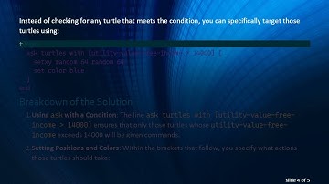 How to Make Turtles Move in NetLogo Based on Conditions
