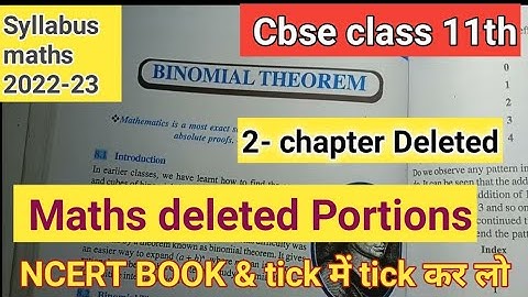 class 11 maths syllabus 2022-23,class 11 maths deleted syllabus 2022-23,class11 math syllabus,#cbse