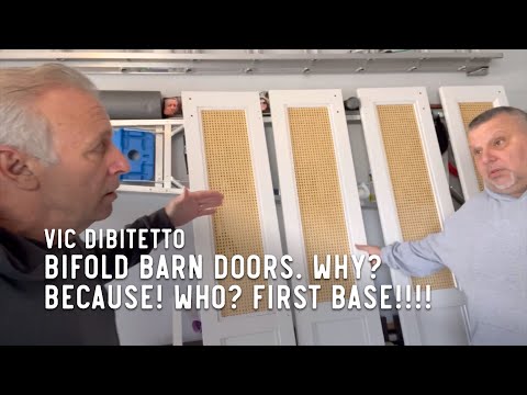 Bifold Barn Doors. Why? Because! Who? First base!!!!