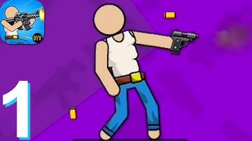 The Gunner: Stickman Weapon Hero Walkthrough Part 1 - Android iOS Gameplay HD