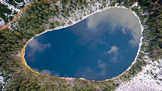 Meditation Music | Mystical Nature Music | Reflection of Clouds on Winter Lake
