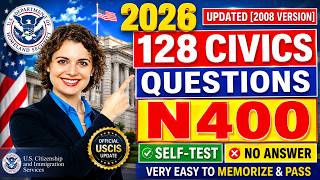 Self Test | 2026 Random U.S. Citizenship Test 128 Civics Questions & Answers | Ciudadania Americana