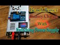 Bench power supply with battery charger using a switching power supply unit