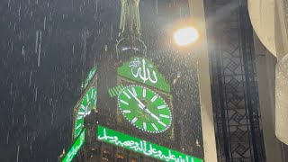 أمطار غزيرة علي مكة فجر اليوم الأخير من شهر رمضان أجواء خيال رائع