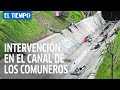 Escombros y un cadáver, en operativo del canal de Los Comuneros