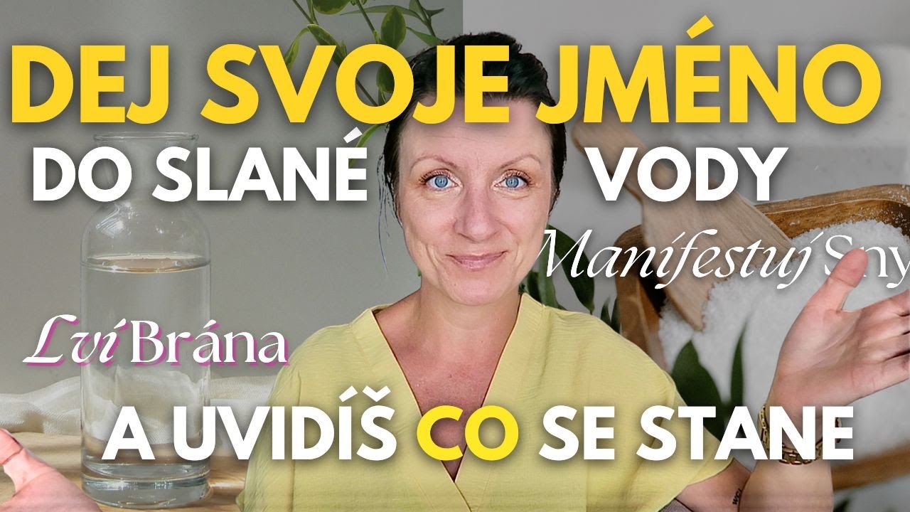 DEJ SVOJE JMÉNO DO SLANÉ VODY A UVIDÍŠ CO SE STANE 😱🪄🧂💦 FUNGUJE NA COKOLIV...