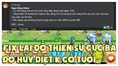 Ngọc Rồng Online - Admin Điều Chỉnh Đồ Thiên Sứ, Cùi Nhất Cũng Hơn Đồ Hủy Diệt 15%