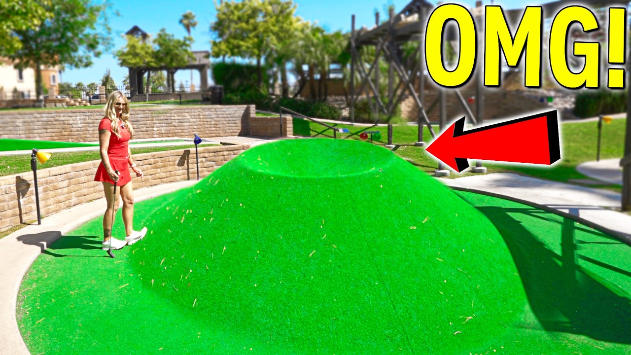 Must Play CRAZY and HUGE Mini Golf Course! - It's AWESOME!