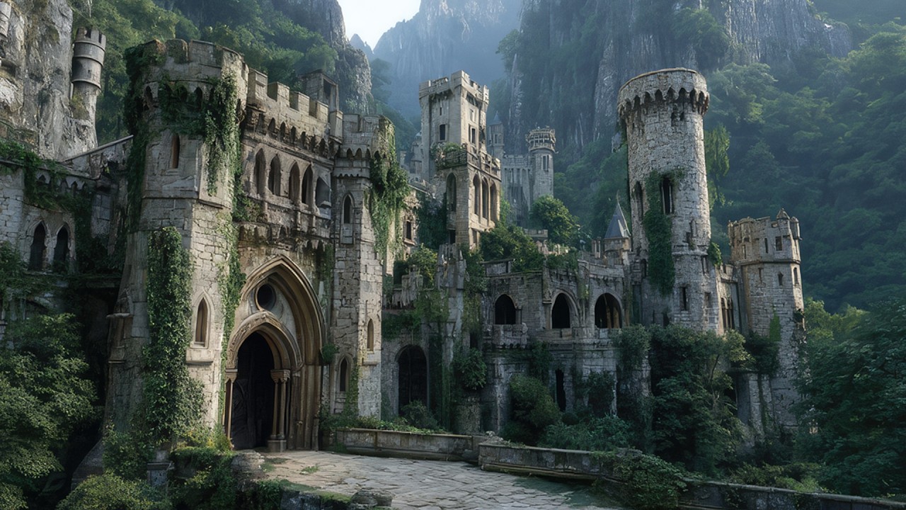 🌿 Gentle Celtic Fantasy Music | Forgotten Castle in the Misty Mountains