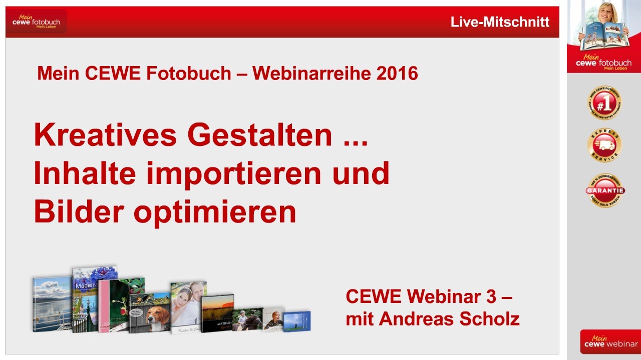 Cewe Fotobuch Webinar Teil 3 Kreatives Gestalten 16 Youtube