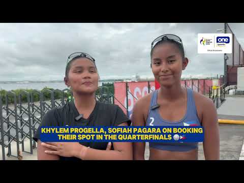 Khylem Progella, Sofiah Pagara on booking their spot in the quarterfinals 🏐🇵🇭 | #OSOnTheSpot