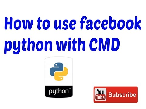How to use facebook python with CMD