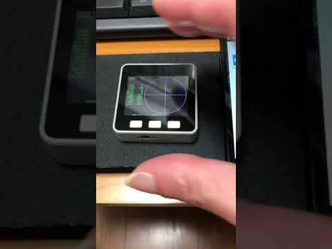 M5Stackの傾斜計、スマートフォンの3D傾斜モニター