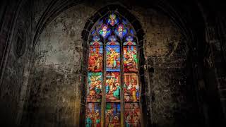 Heavy Rain & Thunderstorm In Cathedral - ASMR Ambience