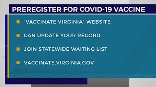 Virginians can now update their vaccine pre-registration info