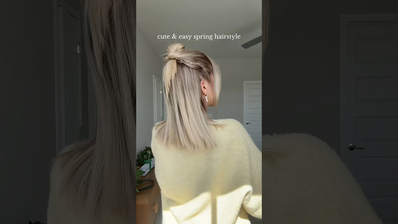 Cutie Spring Hair Inspo🍀✨🩷🌷#hairstyle #hairtok #hair #tutorial
