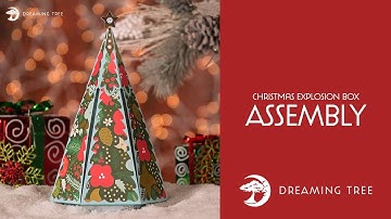 SVG File - Christmas Explosion Box - Assembly (For Cricut, Silhouette, and ScanNCut)